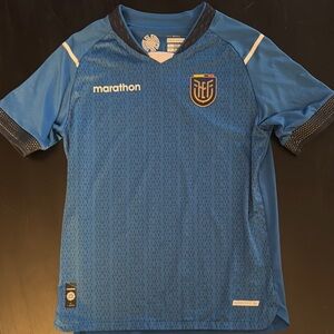 Kids Blue Ecuador Soccer Jersey